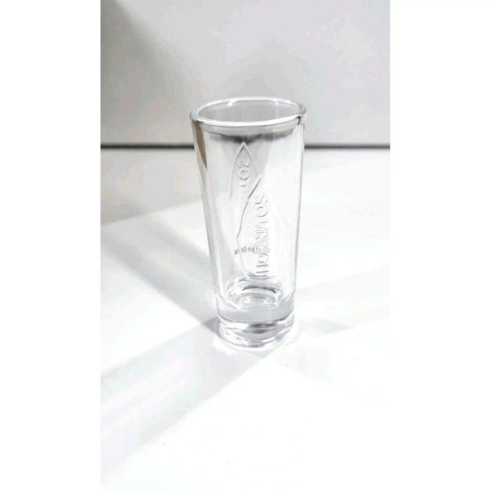 NIB 12 Pack Hornitos Tall Tequila Shoptwr Shot Glasses Embossed With Logo Clear